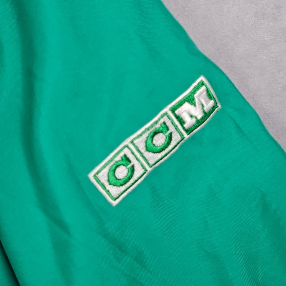 Minnesota North Stars Windbreaker Jacket Mens 2XL Green Spell Out Adjustable Y2K - Picture 5 of 11